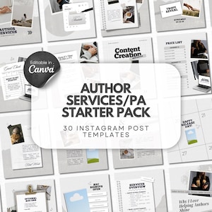 Autor Persönlicher Assistent Instagram Vorlage Bookish Business Autor Service Virtueller Assistent Social Media Book Content Ersteller Bookstagram