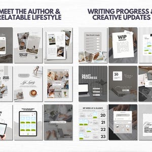 Romance Author Bookstagram Bundle Indie Author Book Launch Writer Instagram Book Promo Template Canva Book Marketing Bookish Content Creator image 7