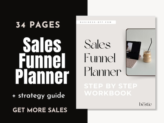Sales Funnel Planner, Sales Funnel Workbook, Sales Page Planner, Lead Magnet Workbook, Create A Sales Funnel, Digital Marketing Strategy