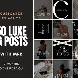 MRR/PLRによるダークな美的インスタグラム投稿52件、