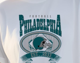 Philadelphia Football Shirt, Football Fan Gifts T-shirt, Philadelphia Retro Shirt, Vintage Style Gift, Football Tee, Philadelphia Fans Shirt