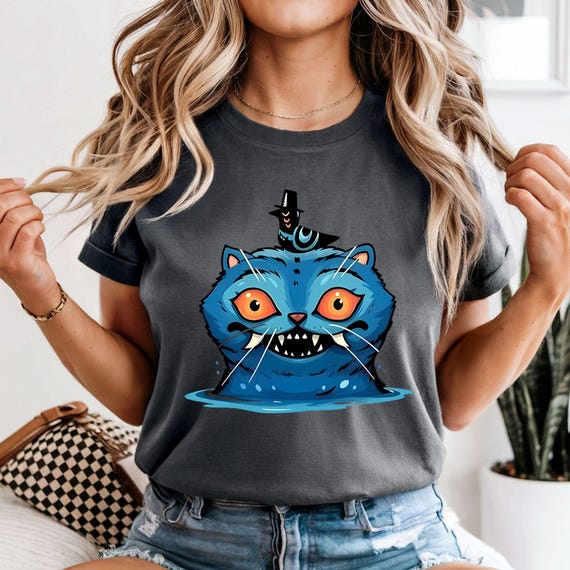 Comfort Colors® Kpop Demon Hunters Tiger Shirt, Derpy the Tiger And Bird Demon Hunter Tiger Shirt, Hunters Tiger Fan, Kpop Movie Fan Gift