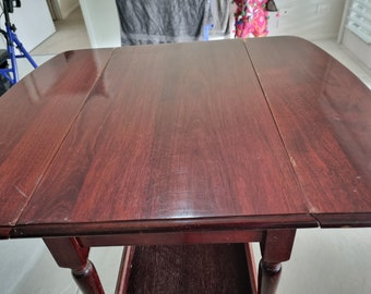 Antique Drop Leaf Table Rosewood Solid