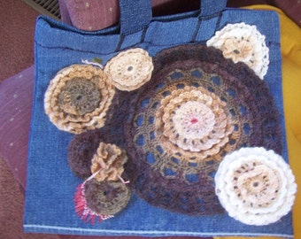 CROCHET PATTERN DIGITAL  Freeform Crochet motifs, 9 versions and sizes,  Ruffled Circles