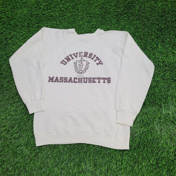Vintage 80s UMASS Sweatshirt Women Medium 18x21 Champion USA - Etsy
