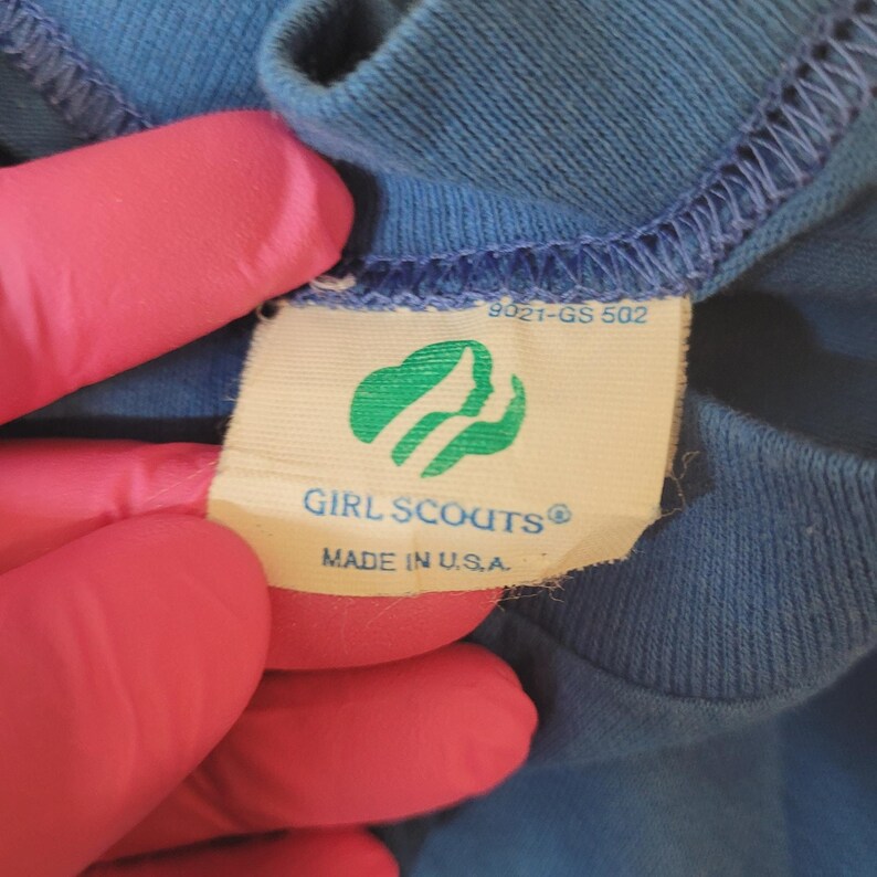 VTG 1986 Girl Scouts T Shirt M Single Stitch USA Made 75th Anniversary 80s image 6