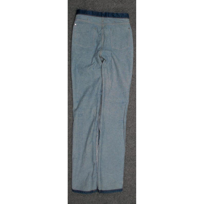 Vintage Wrangler 936DEN USA Dark Wash Cowboy Stacking Jeans Mens 32x40 image 6
