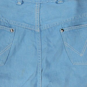 Jean Wrangler bleu cloche des années 1960 | Denim Curvy Fit taille haute bleu bébé | Taille 2 Sablier taille 26 Petite image 12