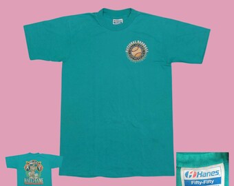 1989 Baseball Hall of Fame T-Shirt: Mike Kelley Art, Teal Green Hanes Single Stitch