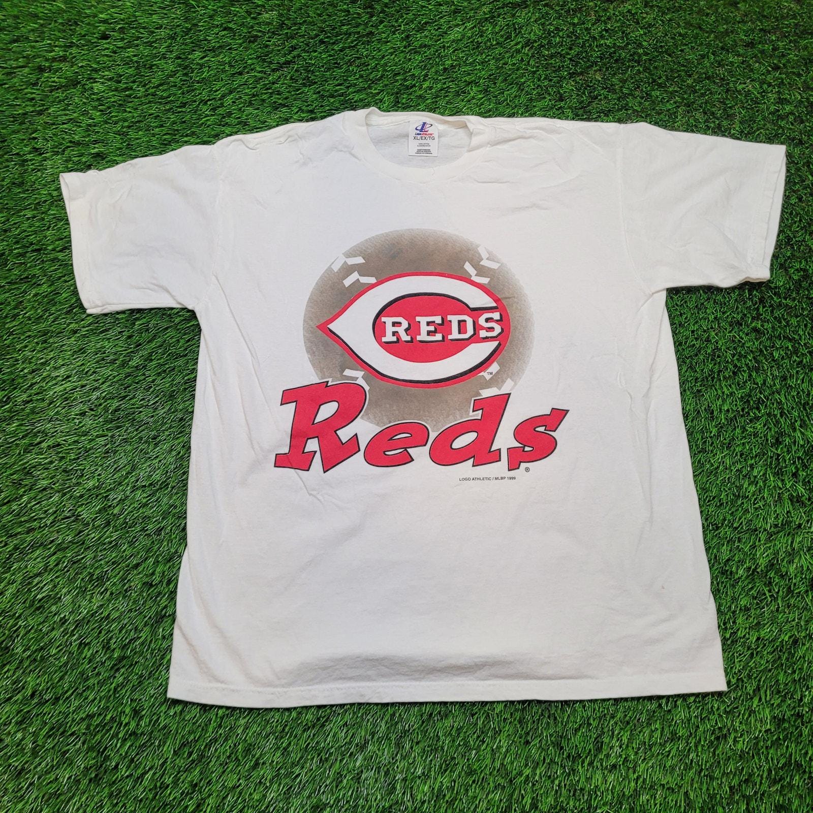 VTG 1999 Cincinnati Reds T-shirt Logo Athletic Mens L Y2K 90s - Etsy