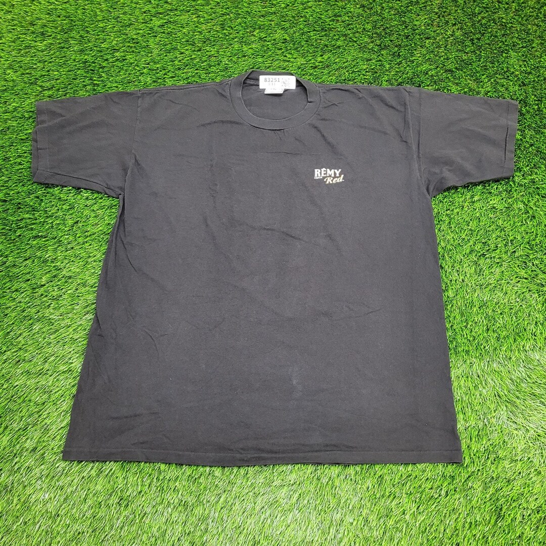 90s Remy Vintage 90s Remy Martin Liquor Shirt L/XL 24x29 Black USA Made - Etsy