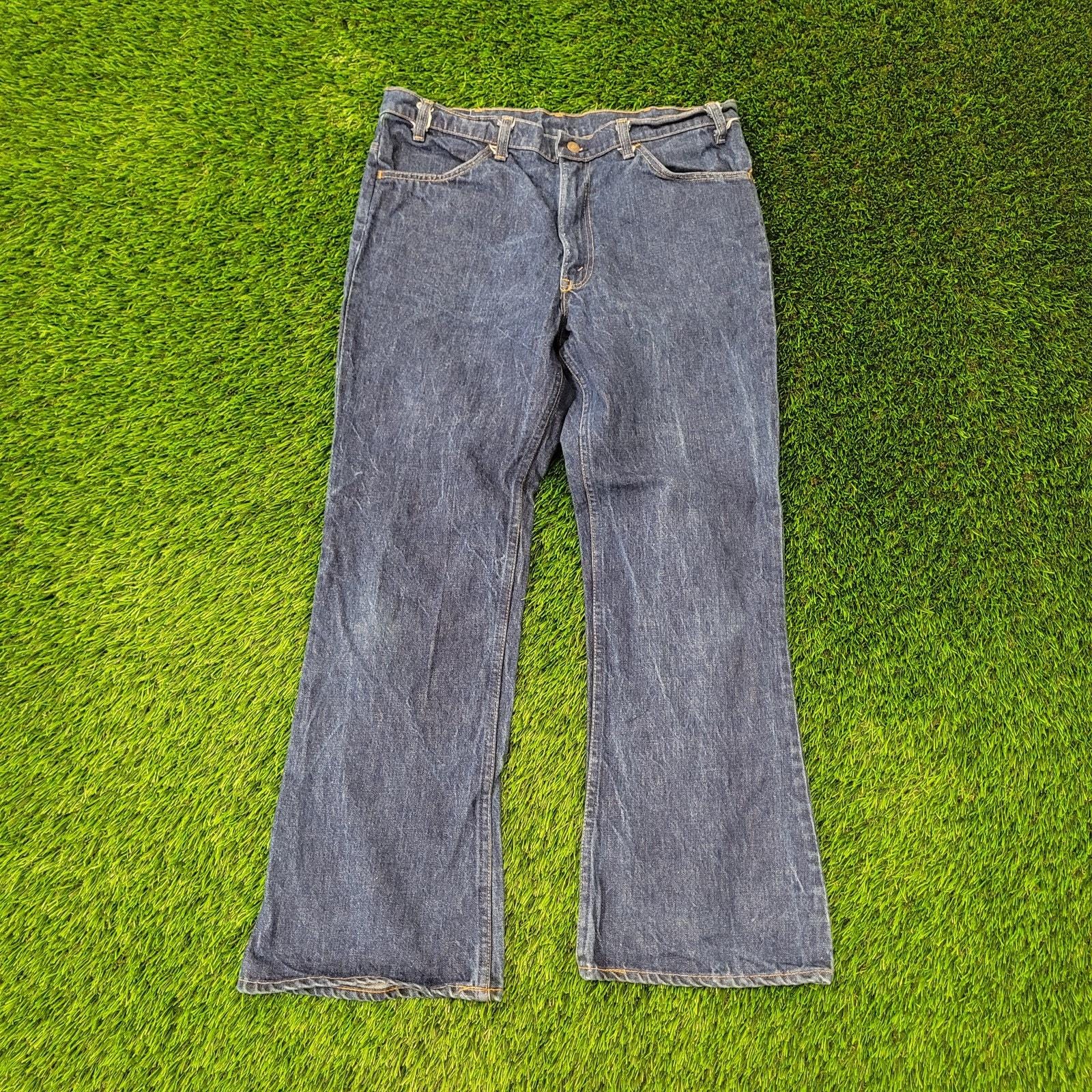 Vintage 80s LEVIS Bootcut Jeans 36x30 Dark-wash TALON Zipper Vintage 80s LEVIS Bootcut Jeans 36x30 Dark-wash TALON Zipper