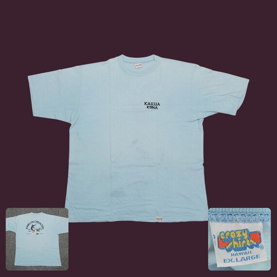 Vintage 80s Crazy Shirts Kailua Kona Marlin Tee