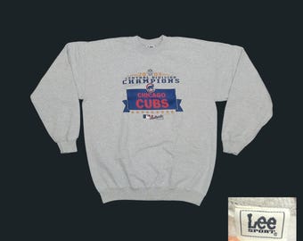 Vintage 2003 Chicago Cubs Sweatshirt Oversized Y2K Skater Lee Sport Medium