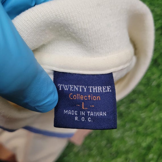 VTG 80s Twenty Three Pastel Color Block Polo Shir… - image 5