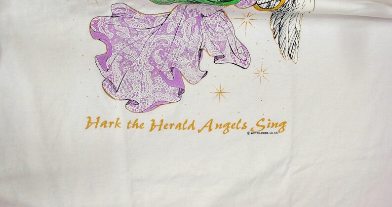Vintage 1995 Angel Graphic Tee XL Wildside Single Stitch image 10