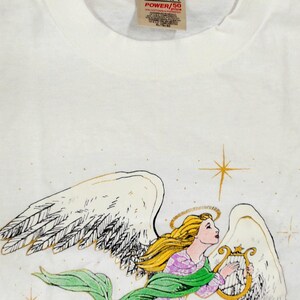 Vintage 1995 Angel Graphic Tee XL Wildside Single Stitch image 6