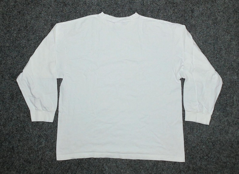90s Vintage Body Glove Boston Spellout Long Sleeve Tee | Oversized Slouchy Fit | White Retro Streetwear Mens XL image 4