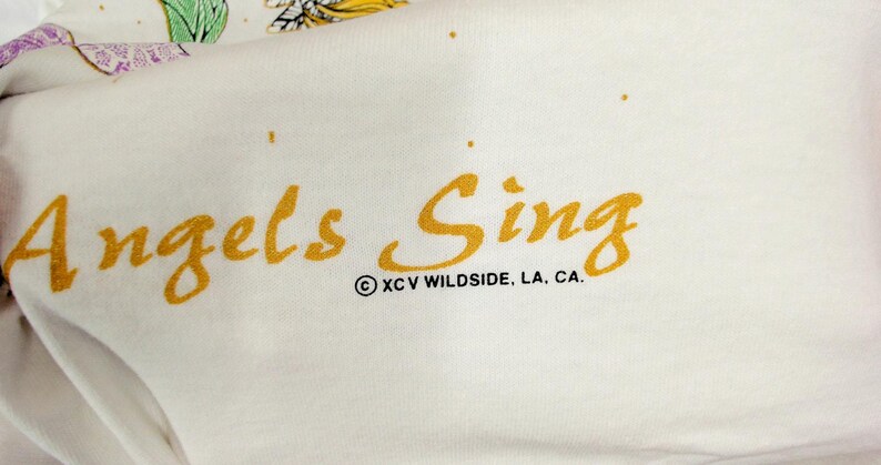 Vintage 1995 Angel Graphic Tee XL Wildside Single Stitch image 8
