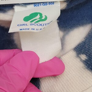 Vintage 1992 Girl Scout USA Shirt Womens 2XL 24x31 Blue Bleached image 5