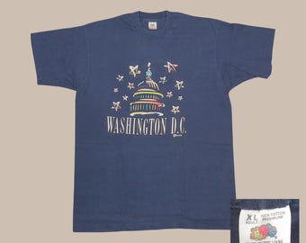 Vintage 1994 Washington DC Souvenir T-Shirt Mens XL Single Stitch Made in USA