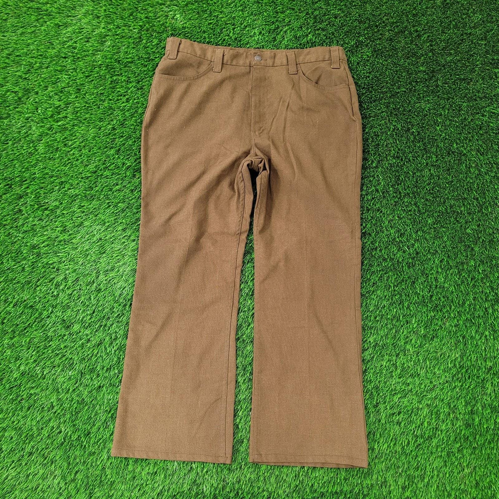 70s-80s usa製 TALON zip beige slacks pant Vintage Cotler Pants Size 26x29 Beige Nylon 70s Talon Zipper