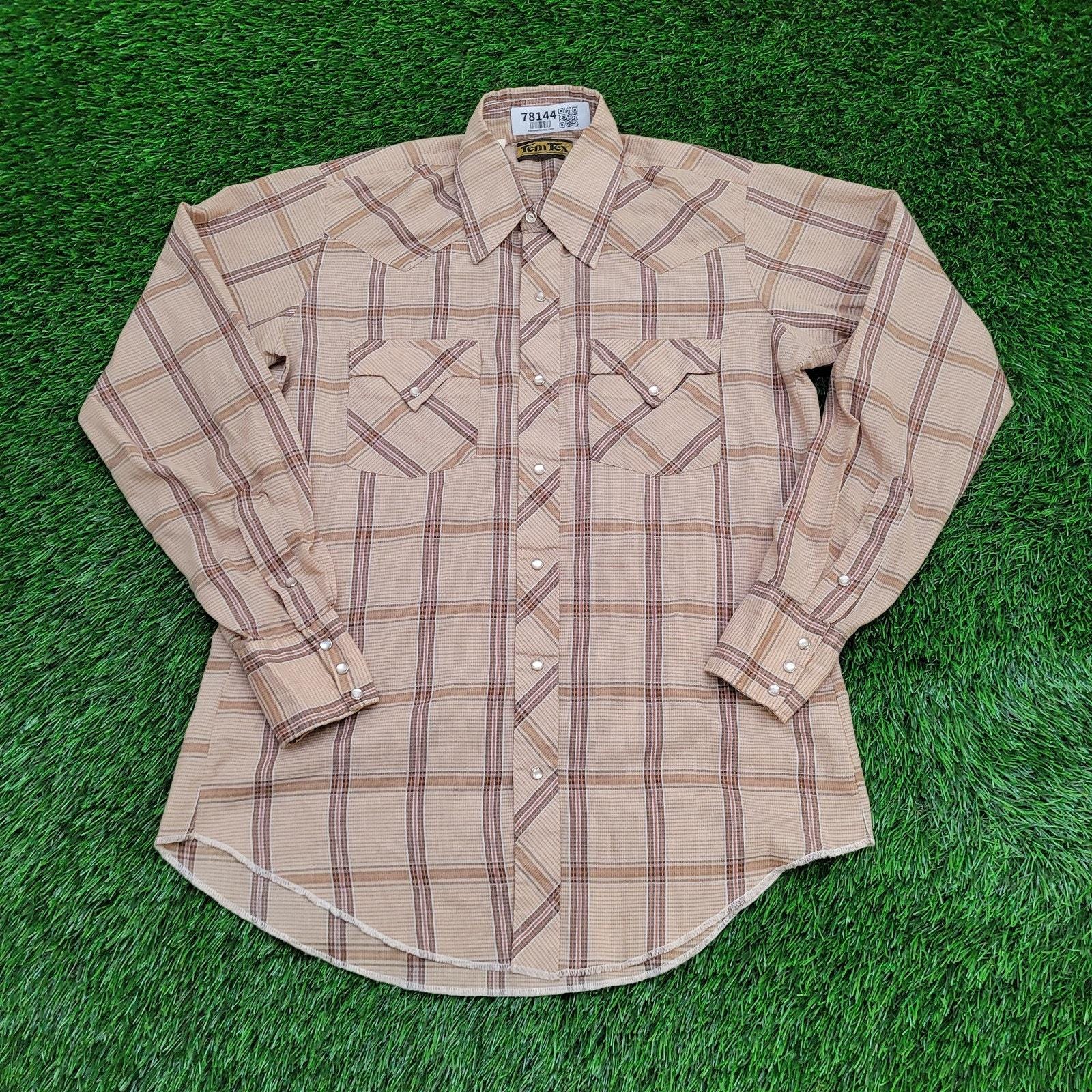 VINTAGE - ▪60’s【TEM TEX】VINTAGE SHIRT Vintage 50s 60s Tem Tex Western Rose Long Sleeve Floral