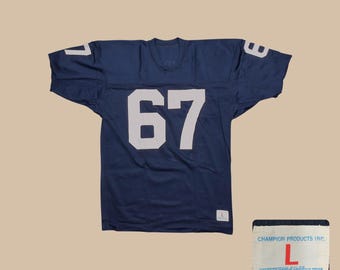 80's DEADSTOCK Vintage Champion Football Jersey / Made in USA - Etsy