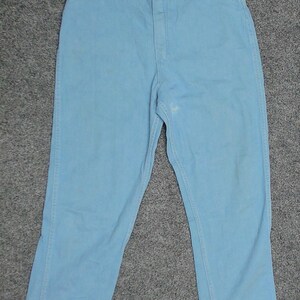 Jean Wrangler bleu cloche des années 1960 | Denim Curvy Fit taille haute bleu bébé | Taille 2 Sablier taille 26 Petite image 3