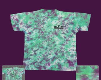 Vintage 90s Tie Dye T-Shirt XL Jam Band Concert Tee Barton Schaffer Mills