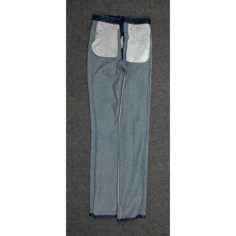 Vintage Wrangler 936DEN USA Dark Wash Cowboy Stacking Jeans Mens 32x40 image 5