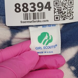 Vintage 1992 Girl Scout USA Shirt Womens 2XL 24x31 Blue Bleached image 4