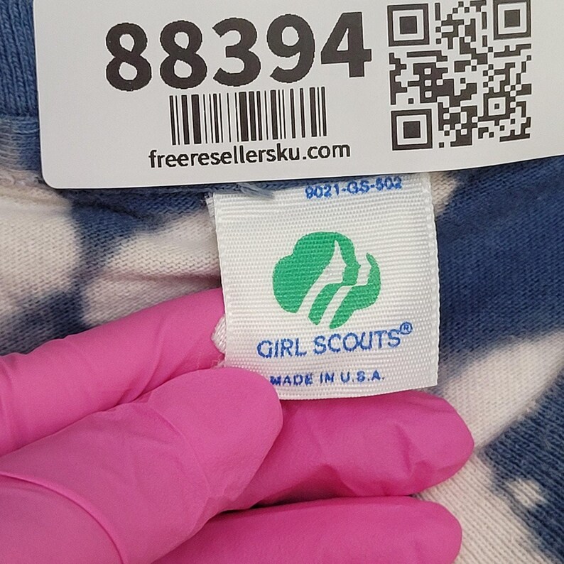 Vintage 1992 Girl Scout USA Shirt Womens 2XL 24x31 Blue Bleached image 4