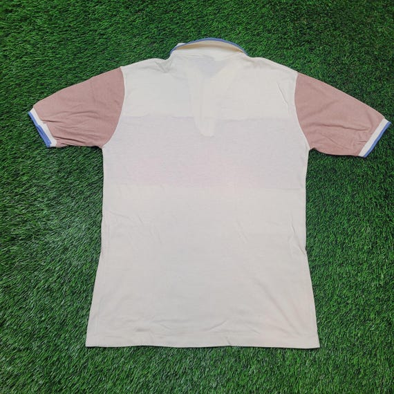 VTG 80s Twenty Three Pastel Color Block Polo Shir… - image 4