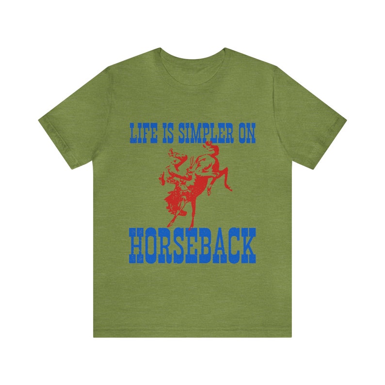 Life is simpler on horseback tee image 2
