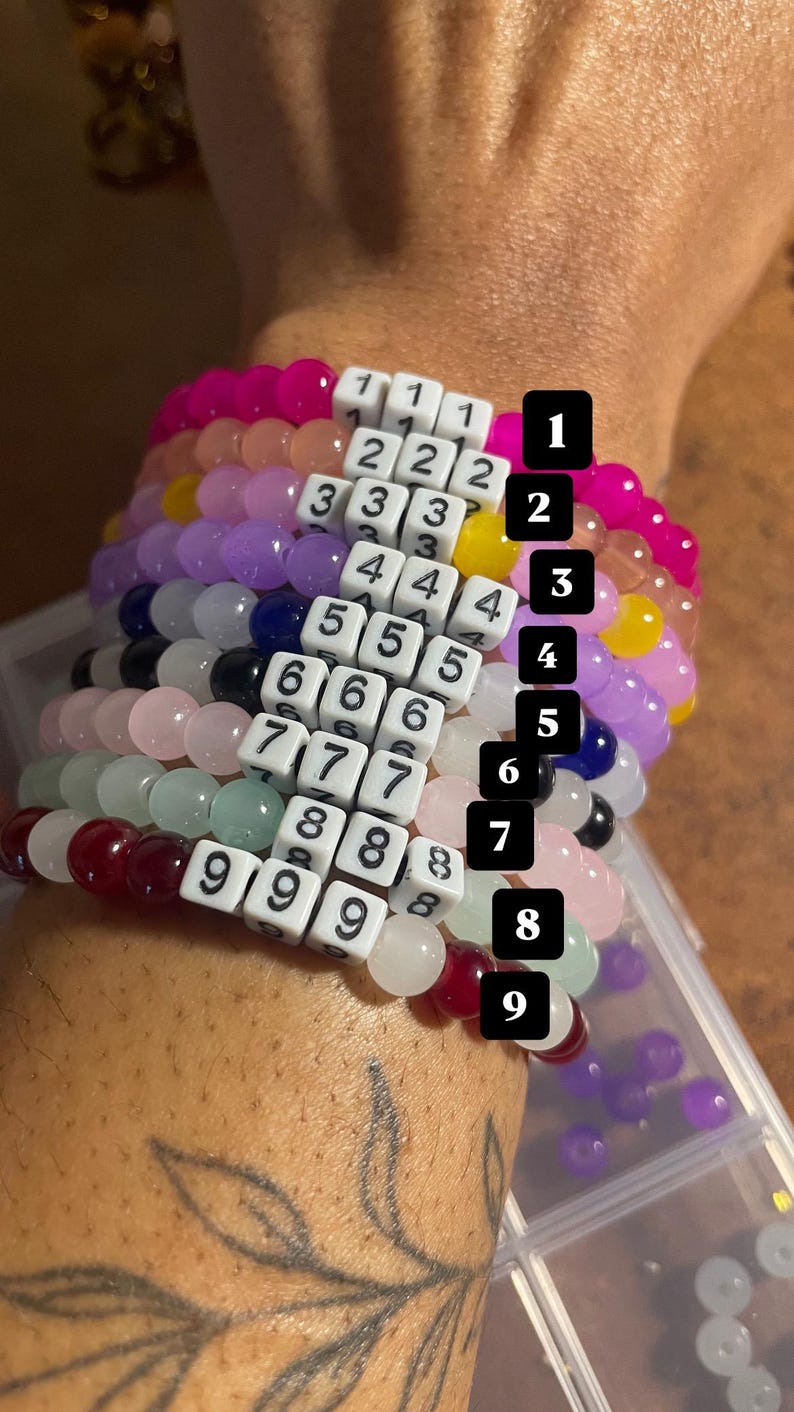 Mini Angel Number Bracelets - Etsy