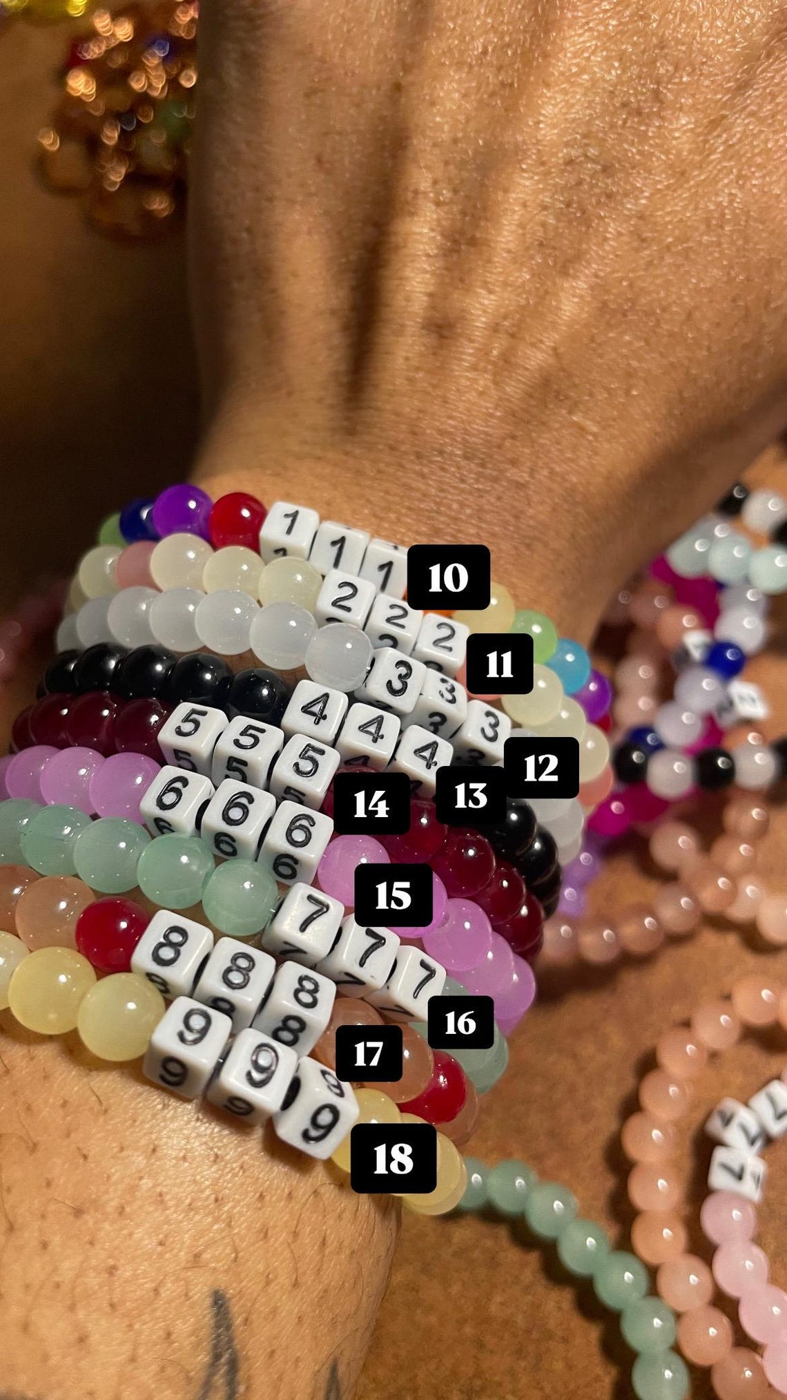 Mini Angel Number Bracelets - Etsy