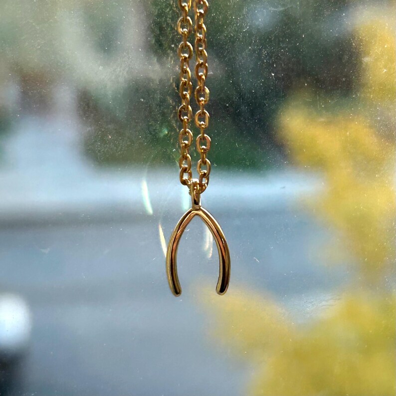 Wishbone Necklace – Conan Gray Inspired, Silver or Gold (18") - Etsy