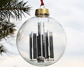 Detroit Building Glass Ornament