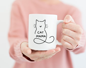 Regalo per tazza da caffè Cat Mama per gli amanti dei gatti
