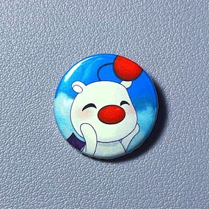 Moogle Final Fantasy Kingdom Hearts Pinback Button