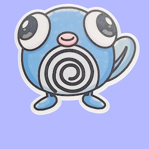 Bug-Eyed Poliwag Sticker - Water-Resistant Vinyl by BNTY