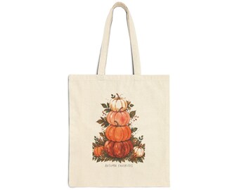 Pumpkin Stack Tote Bag | Fall Harvest Pumpkin Patch