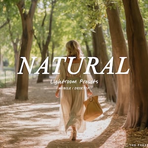 NATURAL Lightroom Presets for Mobile and Desktop | Soft Light Photo Filters | Minimal Editing Presets for Clean Bright Photos