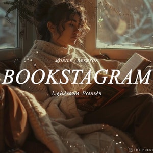 BOOKSTAGRAM Lightroom Presets, Cozy presets, Moody Academia Presets, Bookish Filter, Instagram, Lightroom Presets, Cozy filter lightroom