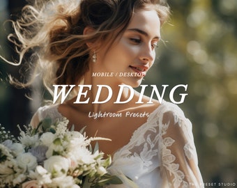 Presets para casamento, Presets para Lightroom para casamento, Presets para Lightroom, Presets para celular, Presets para computador, Amor, Presets brilhantes e elegantes, Casal, Noiva