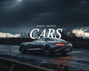CAR Lightroom Presets, Mobile and Desktop Luxury Instagram Presets,  Moody Car Racing Presets, Automotive Aesthetic Auto Presets Vehicle