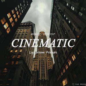 CINEMATIC Lightroom Presets, Mobile and Desktop Dark City Night Time Adobe Compatible Preset, film presets, film presets, cinematic presets