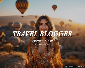 TRAVEL BLOGGER Lifestyle Vibrant Instagram Lightroom mobile presets Bright Color Summer, Travel Presets, Travel lightroom Presets
