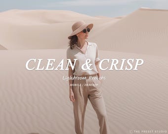 CLEAN & CRISP Lightroom-preset, schone lightroom-presets, Instagram Influencer-preset voor lifestyleblog, Blogger-preset, beste presets